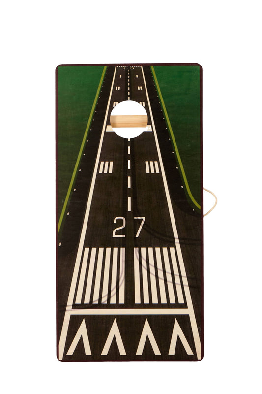 4X2 Ft Large Size Cornhole Board (Set of 2), Outdoor Game Board Set With 8 Bean Bags, Perfect For Lawn, Backyard, Beach, Park - White / Green