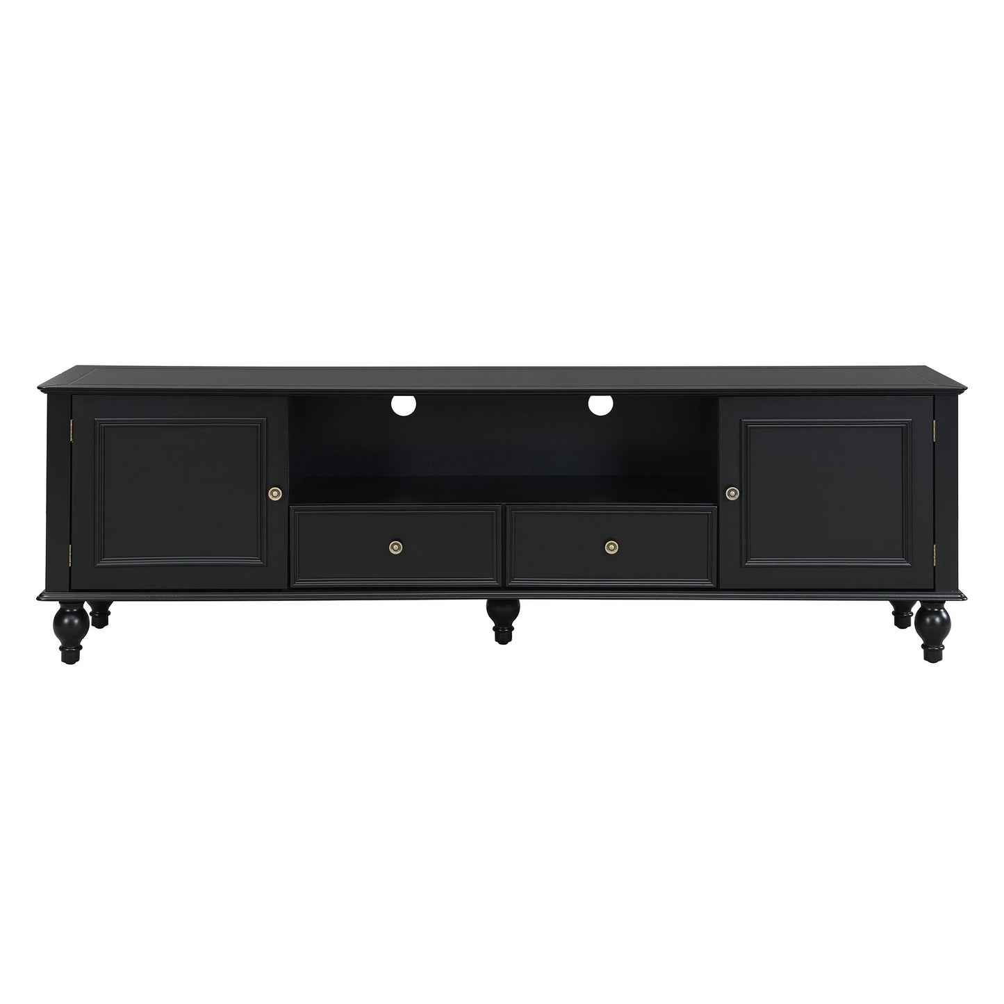 TV Stand For TVs Up To 80", Entertainment Center With Open Compartment
