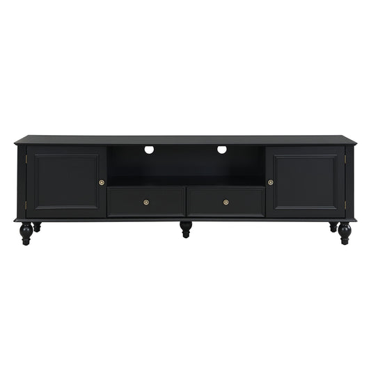 TV Stand For TVs Up To 80", Entertainment Center With Open Compartment