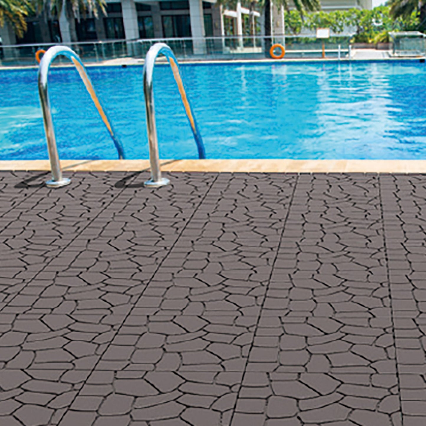 New Stone Texture Patio Deck Tiles, Diy Interlocking Floor Tiles, Easy Installation