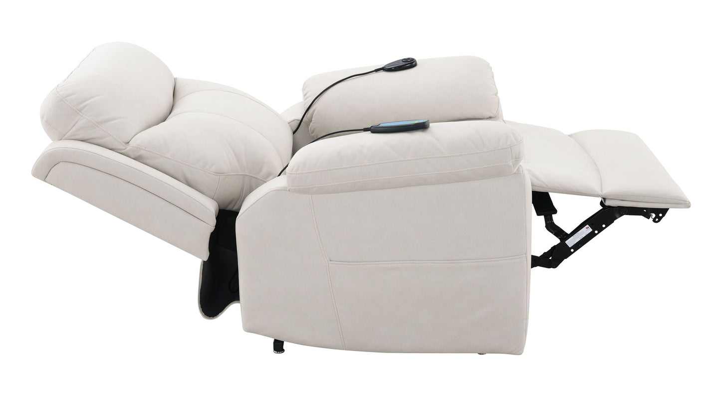 Chriki - Polished Power Motion Recliner With Lift Heating Massage Chair