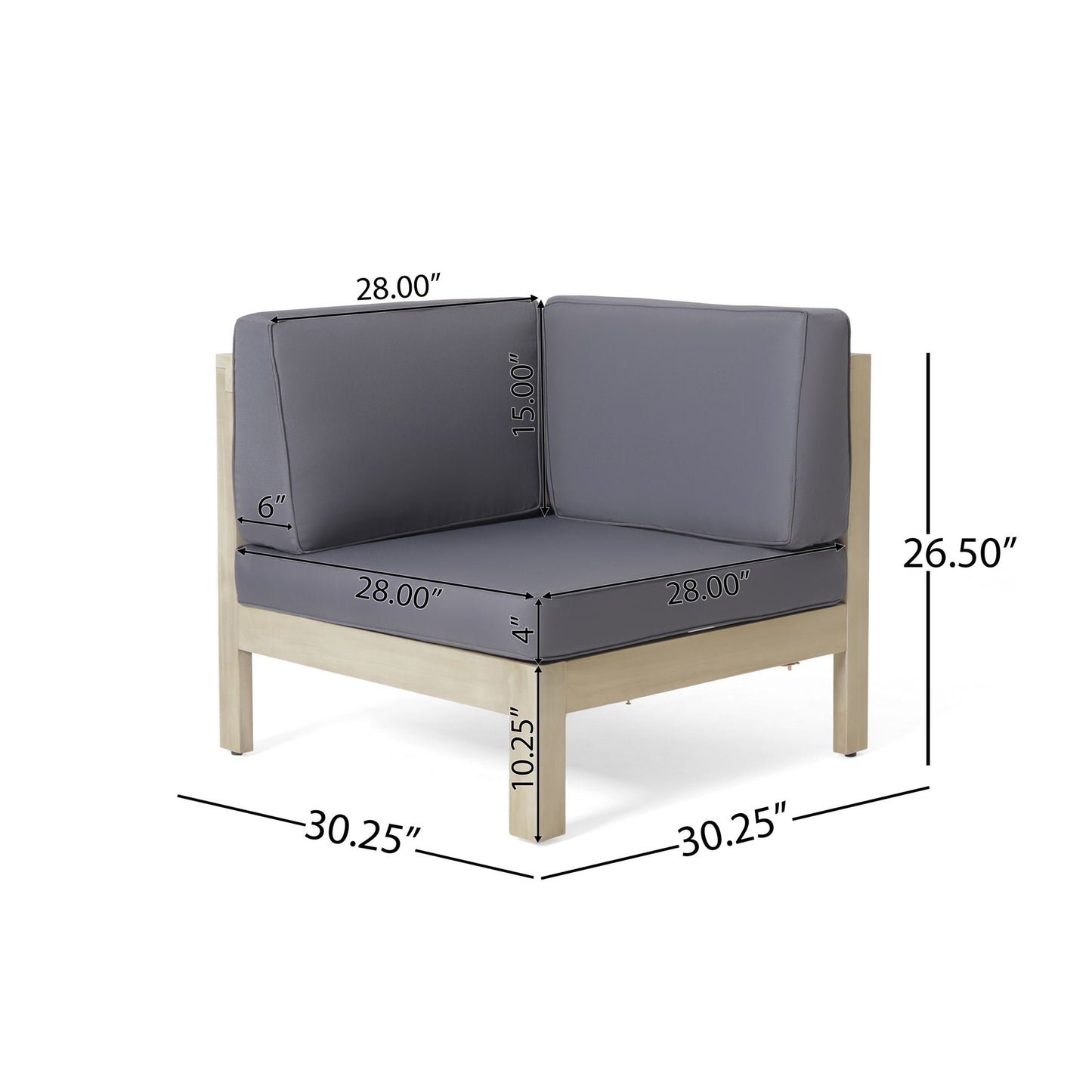 Brava - X Back Corner Chair