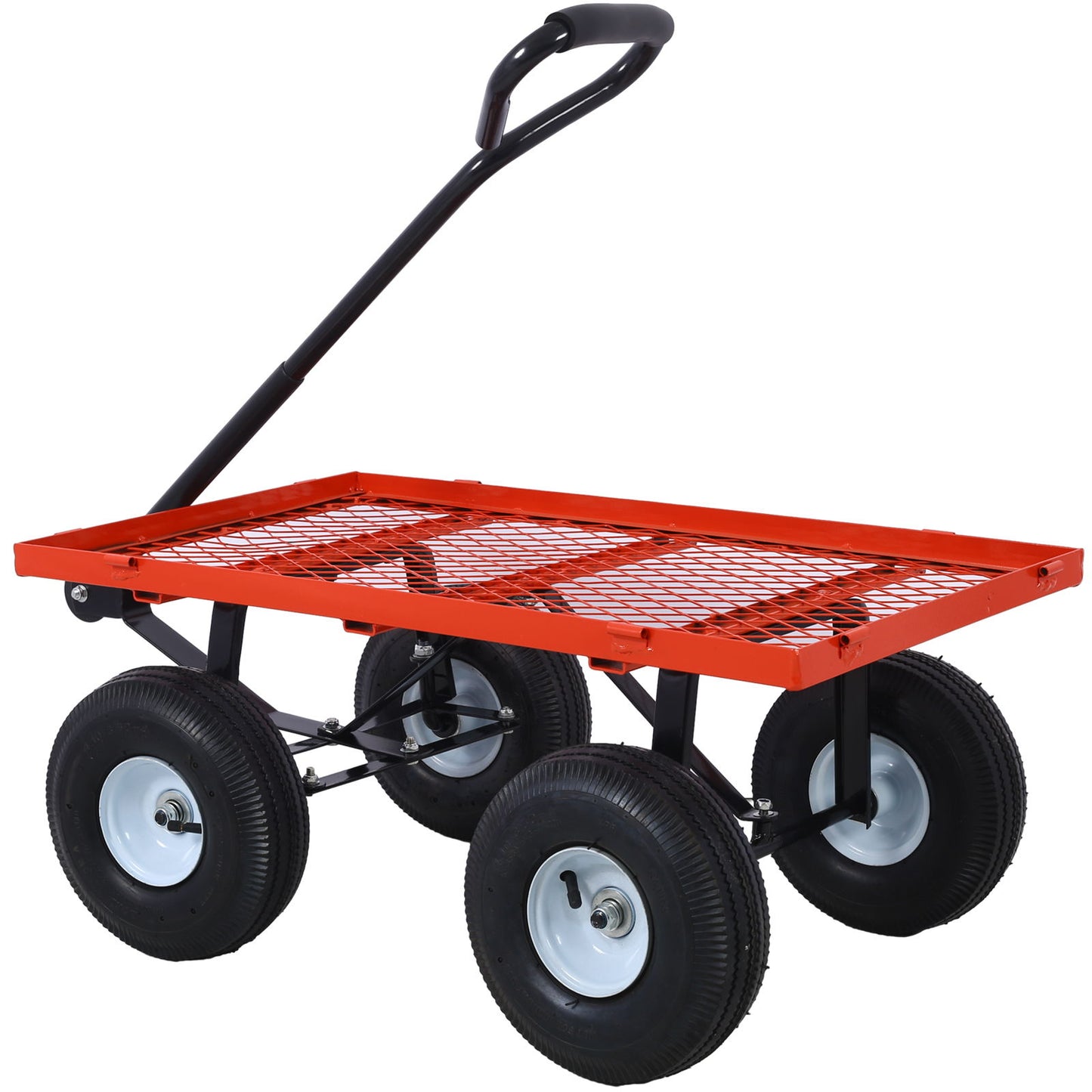 Heavy Duty Steel Garden Cart With Sides