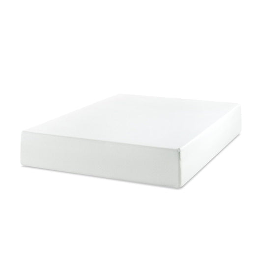 8" Twin Green Tea Memory Foam Mattress In Box - White