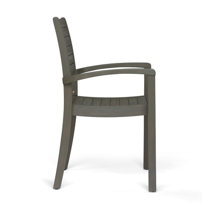 Outdoor Dining Chair, Stacking Design For Patio