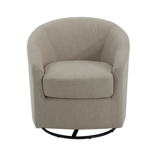 Contemporary Swivel Glider Chair With 360 Degree Rotation