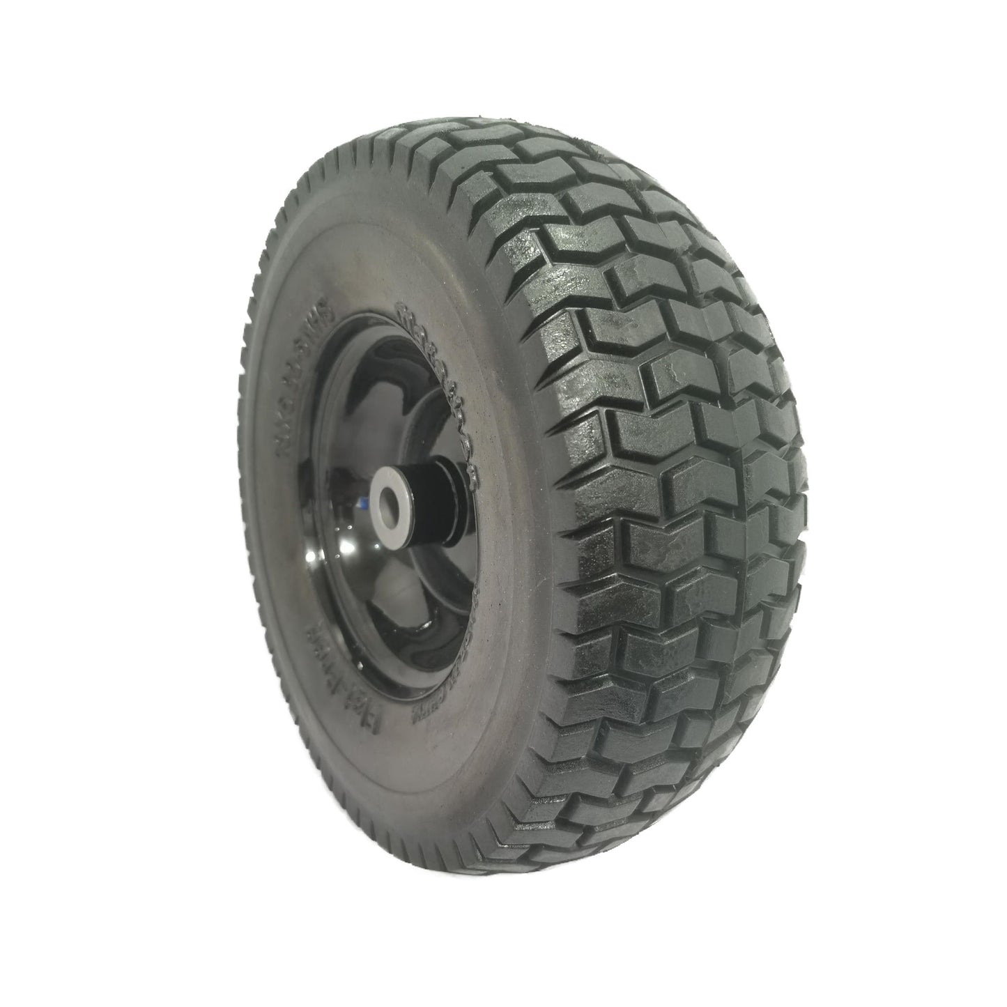 Flat Free Tire And Wheel Assemblies For Riding Lawn Mowers With 3" Hub - Black