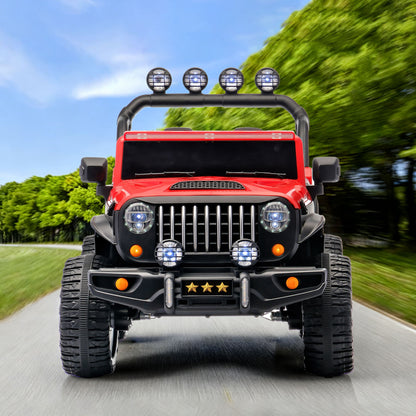 Electric Car With Remote Control, Colorful LED Lights, USB & MP3