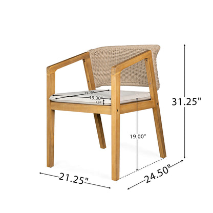 Patio Dining Chair (Set of 2) - Light Teak