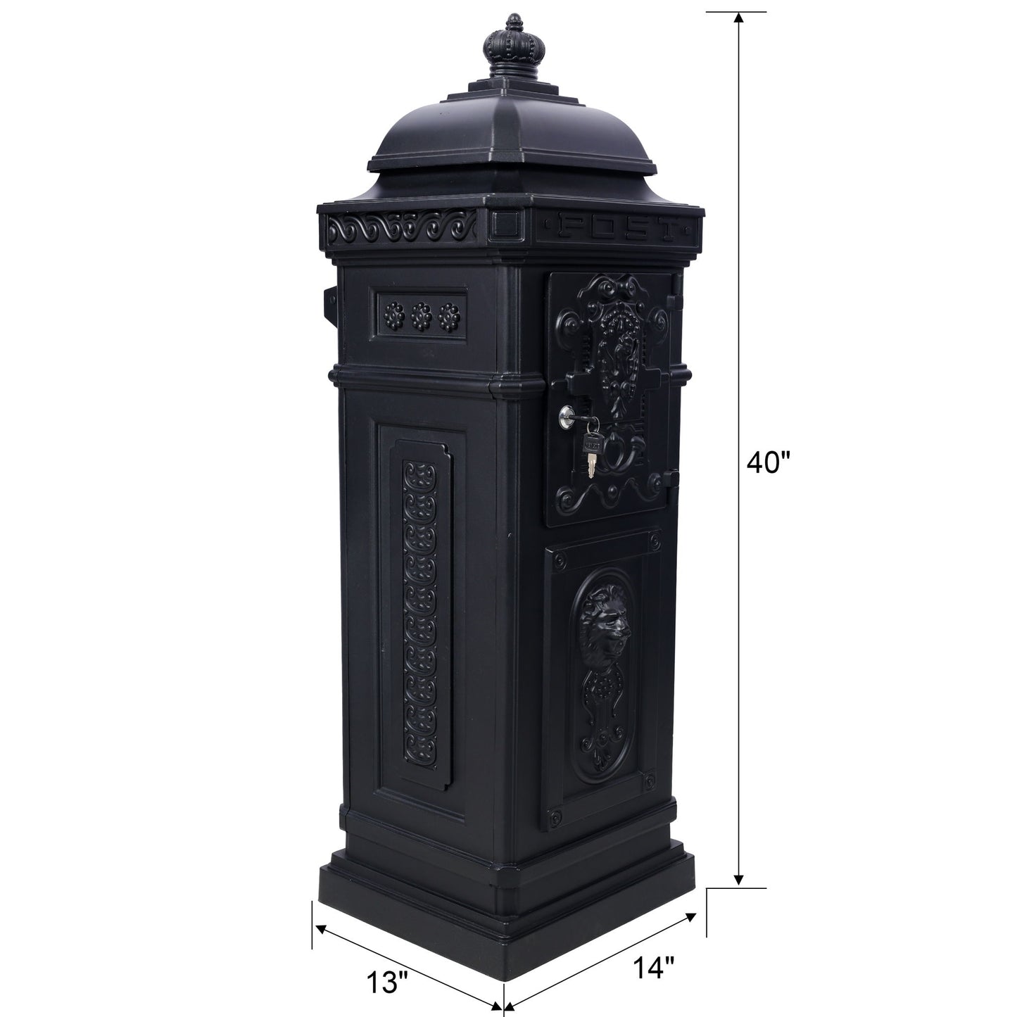 Mailboxs Residential Large-Capacity Letter Box, Rainproof Postbox Statue