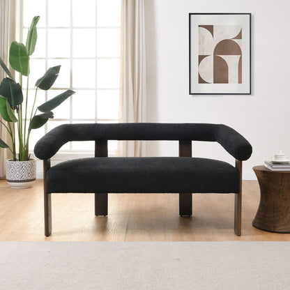 Modern Round Armrest Loveseat