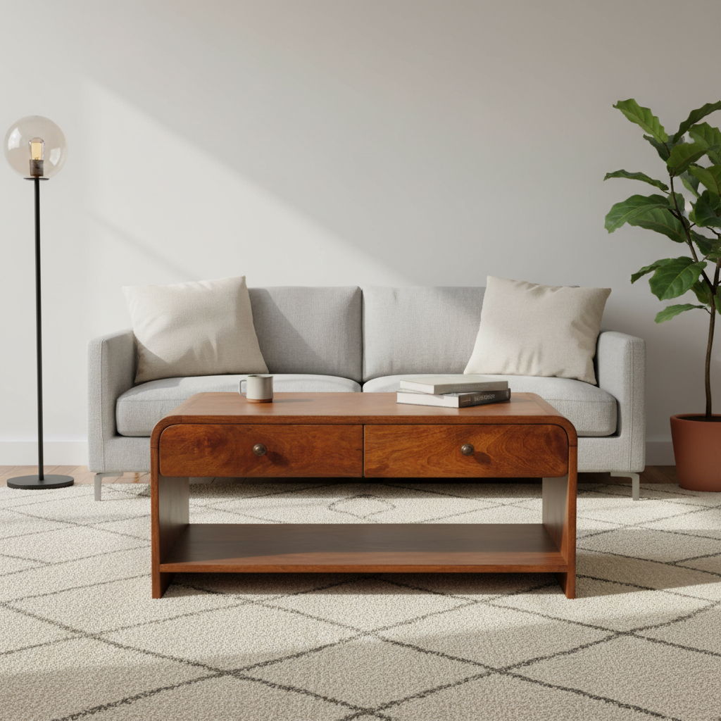 Aspen - Slim Coffee Table - Dark Brown