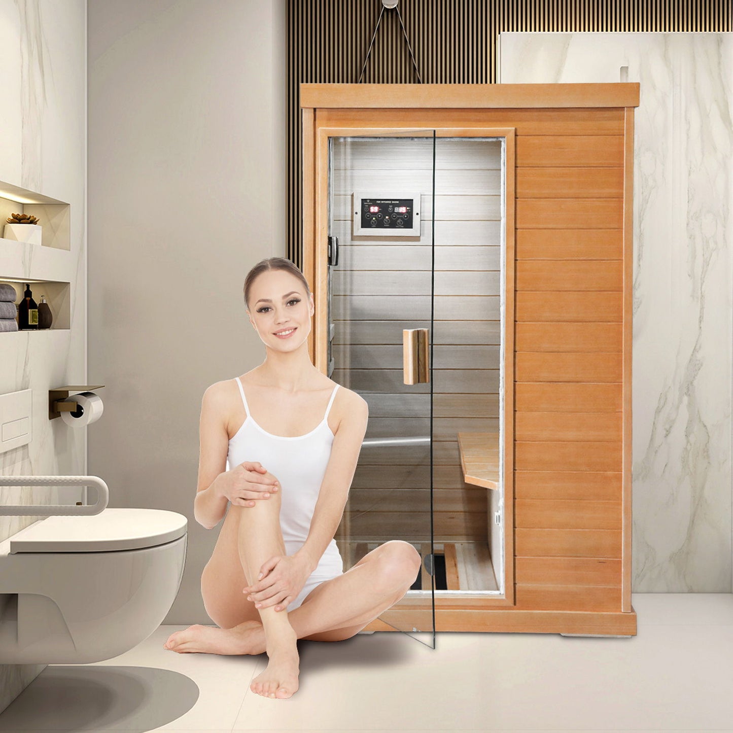 Infrared Sauna Room Single Room - Natural