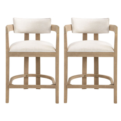Contemporary Upholstered Counter Stools Set