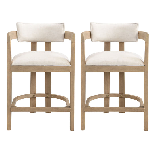 Contemporary Upholstered Counter Stools Set