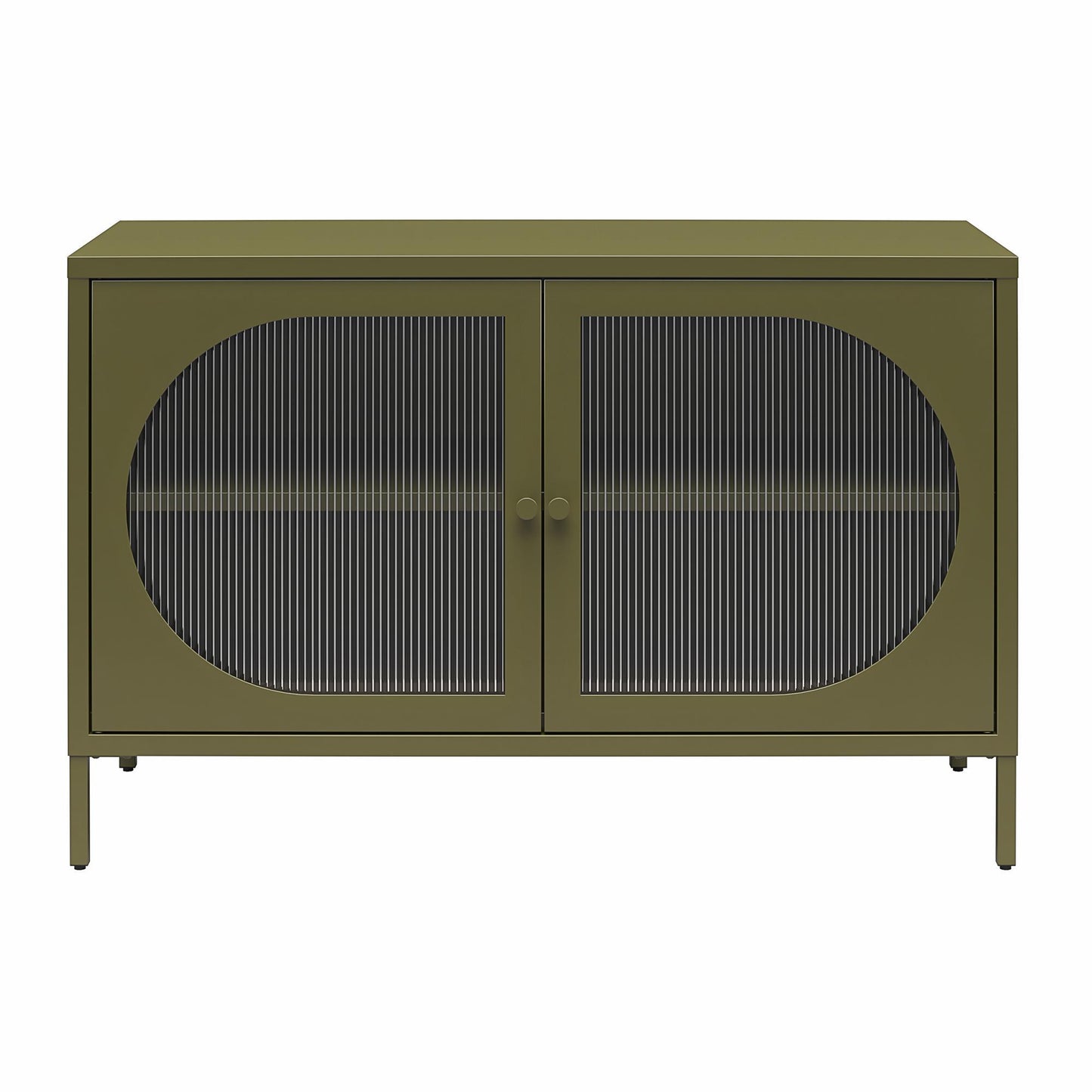 Luna - Wide 2 Door Accent Cabinet - Olive Green
