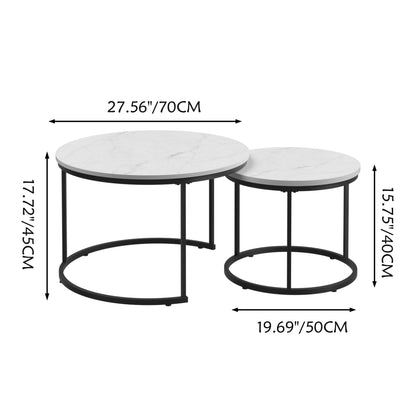 Round Nesting Coffee Table (Set of 2)