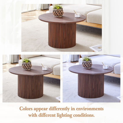 Modern Circular Coffee Table Cylindrical Design