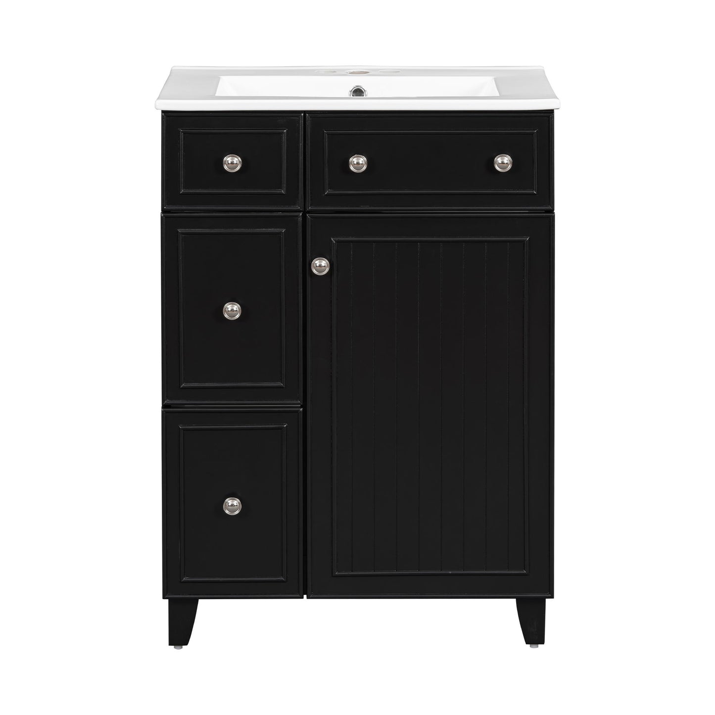 Bathroom Vanity Cabinet With Sink - Black