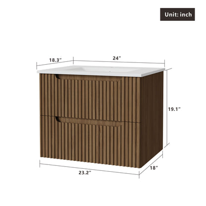 Wall Mounted Bathroom Vanity With Sink