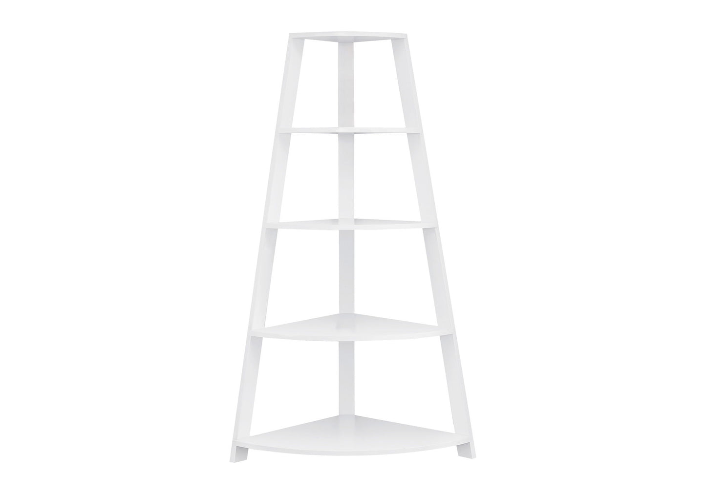 Bookshelf, Bookcase, Etagere, Corner, 4 Tier, Office, Contemporary & Modern