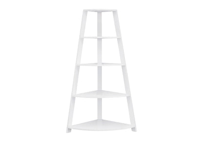Bookshelf, Bookcase, Etagere, Corner, 4 Tier, Office, Contemporary & Modern