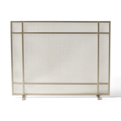 Elegant Iron Fire Screen For Fireplace Protection