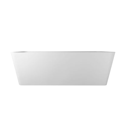 Freestandingn And Solid Surface, Soaking Bathtub For Bathroom - Matte White