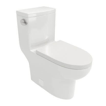 Toilet With Soft Close Seat - White
