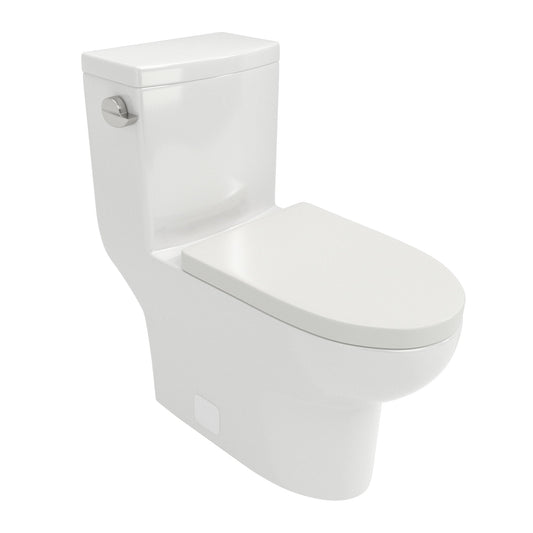 Toilet With Soft Close Seat - White