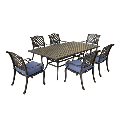 Rectangular Dining Set With Cushions
