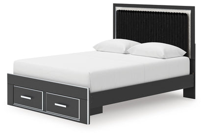 Zuraleus - Upholstered Panel Platform Storage Bed