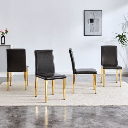 Elegant Upholstered Chairs With Metal Legs