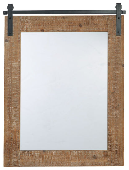 Lanie - Accent Mirror - Antique Brown
