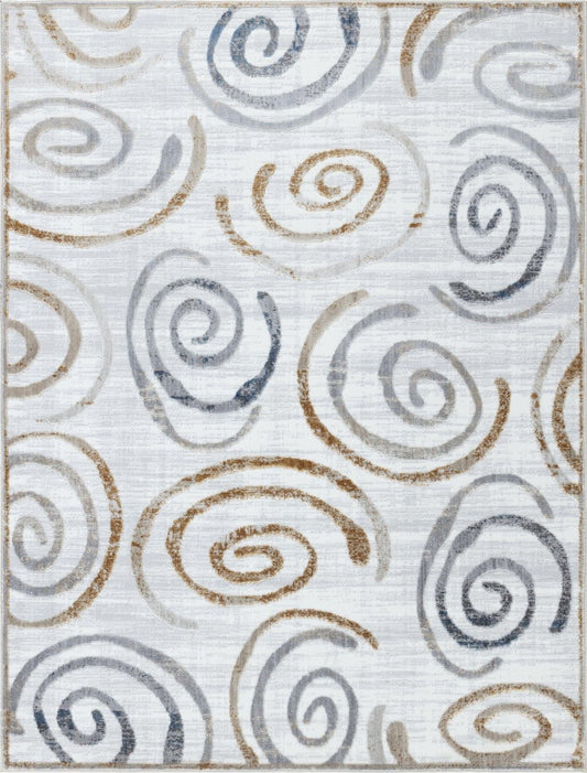 Nova - 7'10" X 9'10" Area Rug - Multi / White