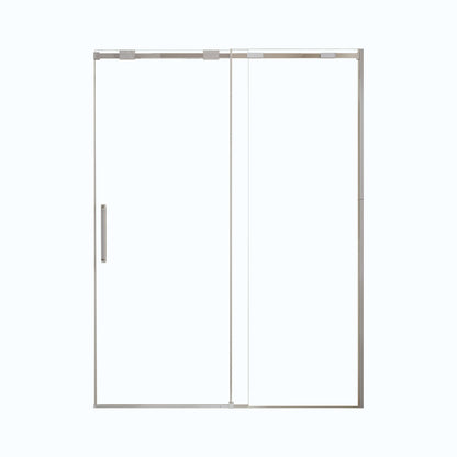 Semi-Frame Single Sliding Shower Door With Clear Tempered Glass
