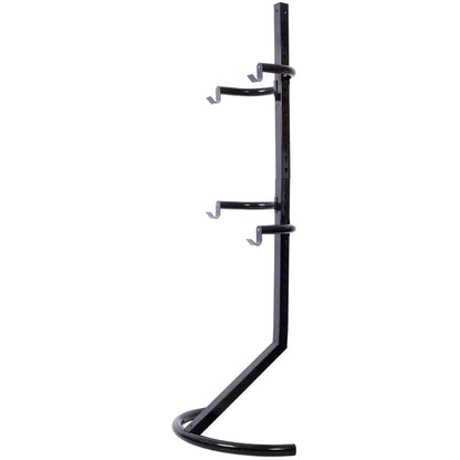 Indoor Bike Rack Stand For 1 - 2 Bicycles With Adjustable Arms - Black