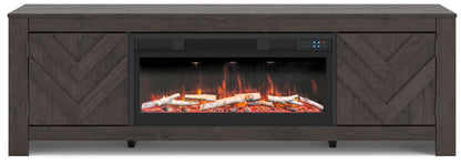 Cayboni - LG TV Stand With Fireplace Option