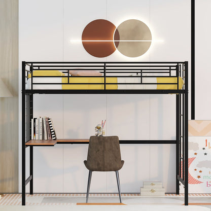 Bed With Desk And Grid