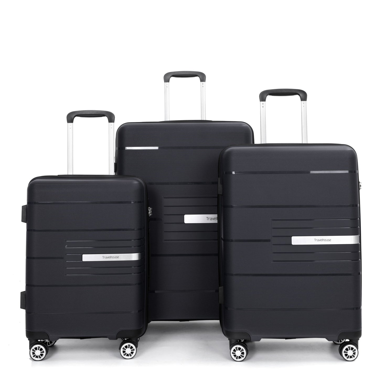 Hardshell Suitcase Double Spinner Wheels Luggage Sets, Lightweight With Tsa Lock, 3 Piece Set