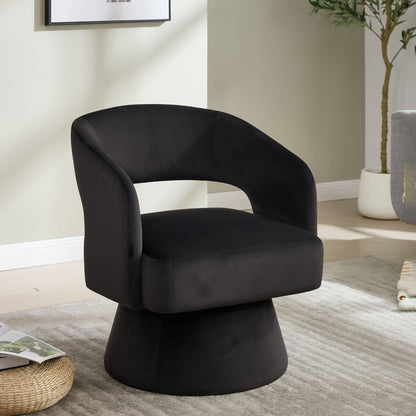 Swivel Barrel Chair With 360 Degree Rotation