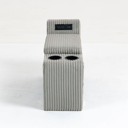 Modular Sofa Coffee Table With Storage Function, Cupholders, USB Ports