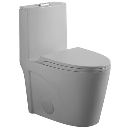 1 Piece Toilet With Tornado Flush, Dual Flush, And ADA Height Comfort Chair