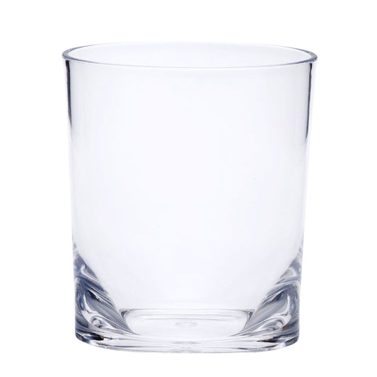 Halo - Leading Ware Oval Acrylic Glasses (Set of 4) Dof, Bpa Free, 12Oz Plastic Drinkware - Clear