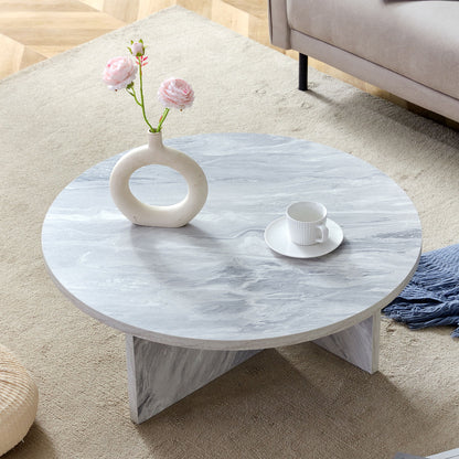 Versatile Round Coffee Table For Various Interior Styles