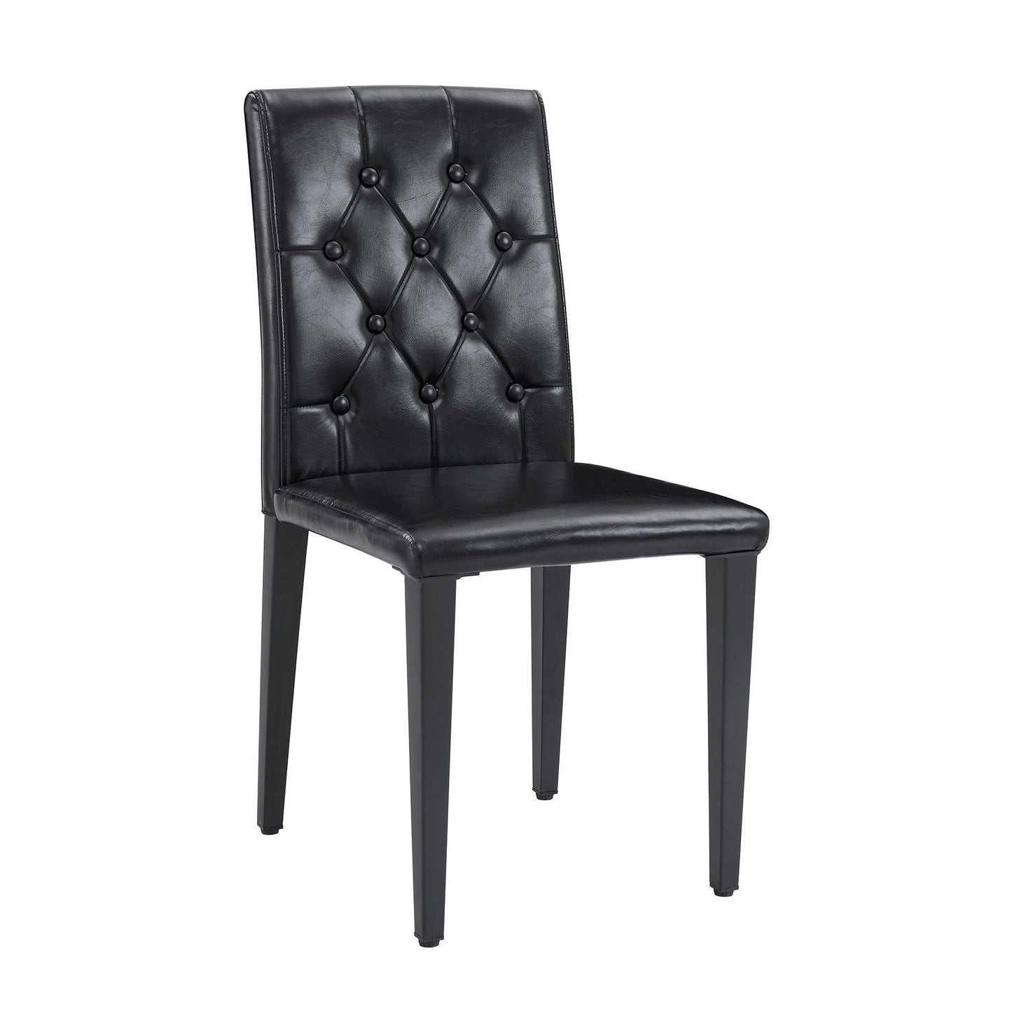 Dining Chairs With Ergonomic Buckle Backrest For Family Dining Rooms