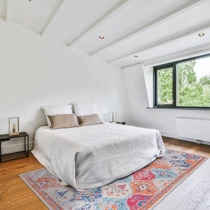 Maval - 8' X 10' Washable Area Rug - Cream