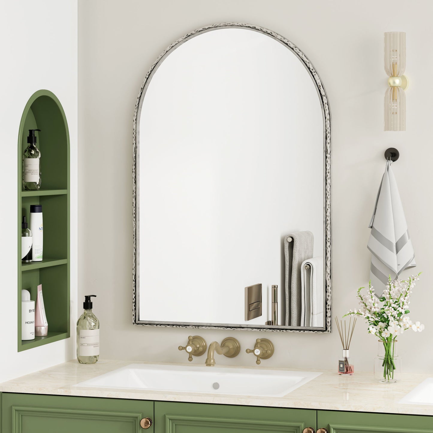 Arched Mirror With Shatterproof Glass
