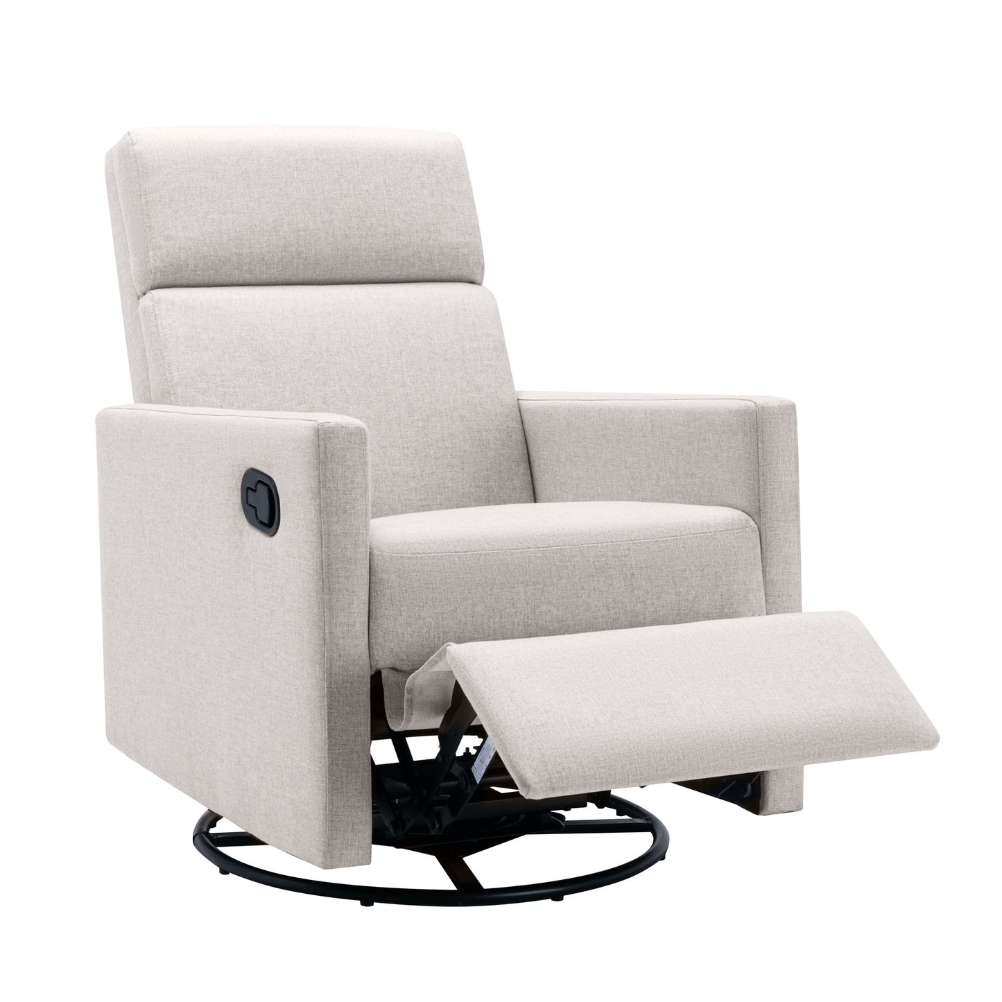 Modern Upholstered Rocker Nursery Chair Seating Glider Swivel Recliner Chair