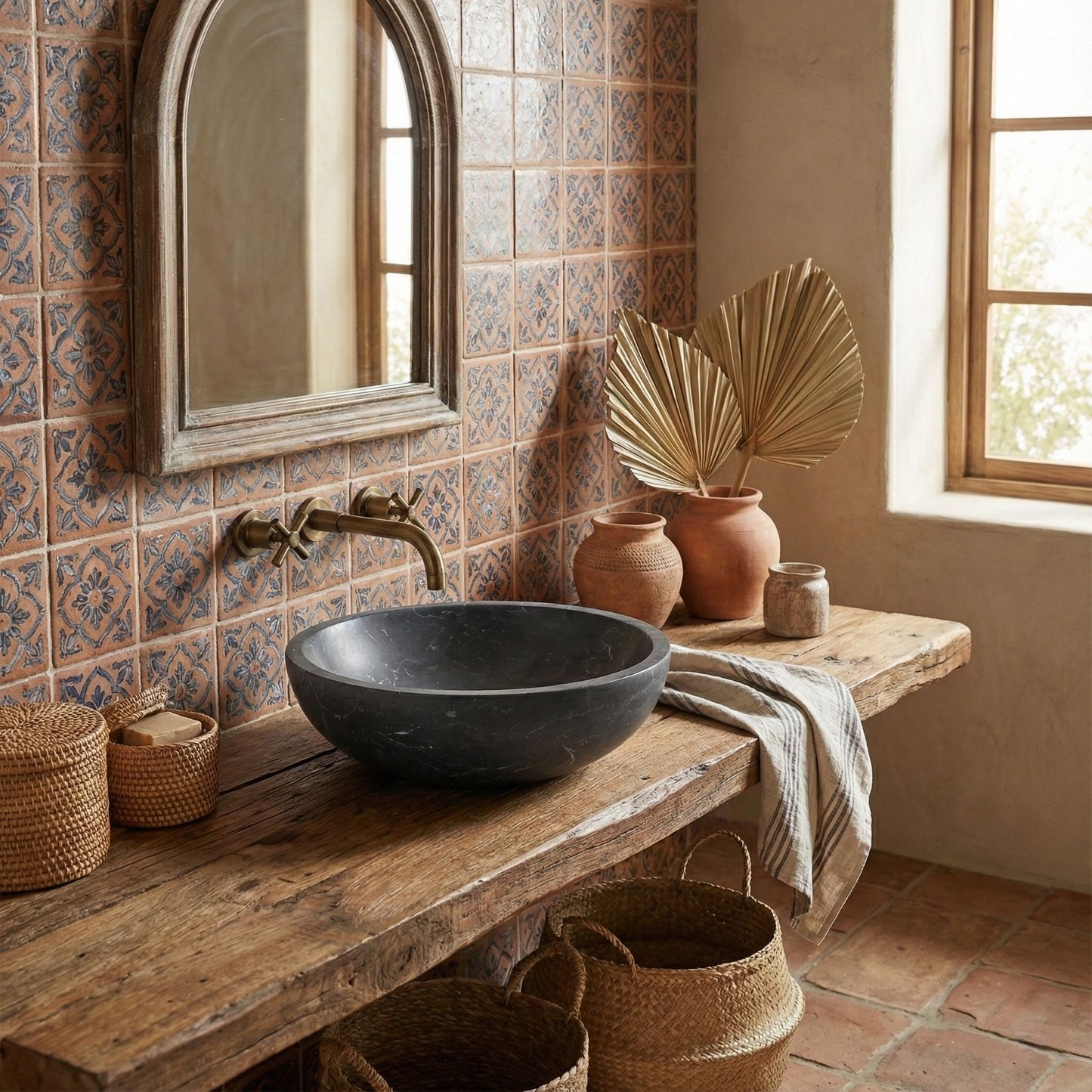 Bathroom Vessel Sink, Circular Design